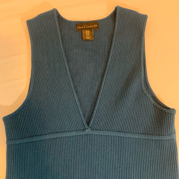 House of Harlow 1960 Blue Knit Dress Ladies Size Medium - Picture 6 of 6